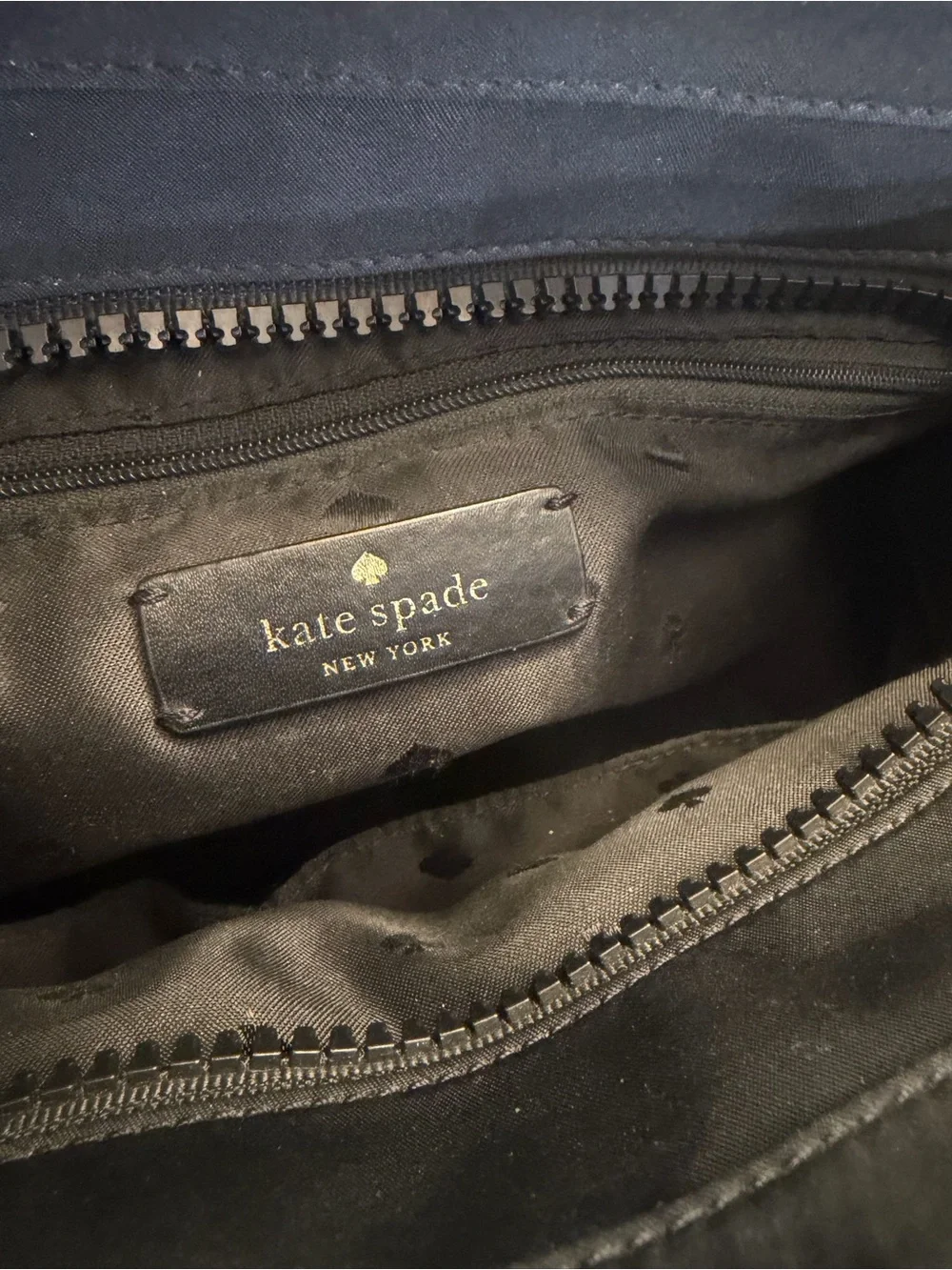 Black Kate Spade Women’s Tote Bag with Top Handles and Adjustable Strap